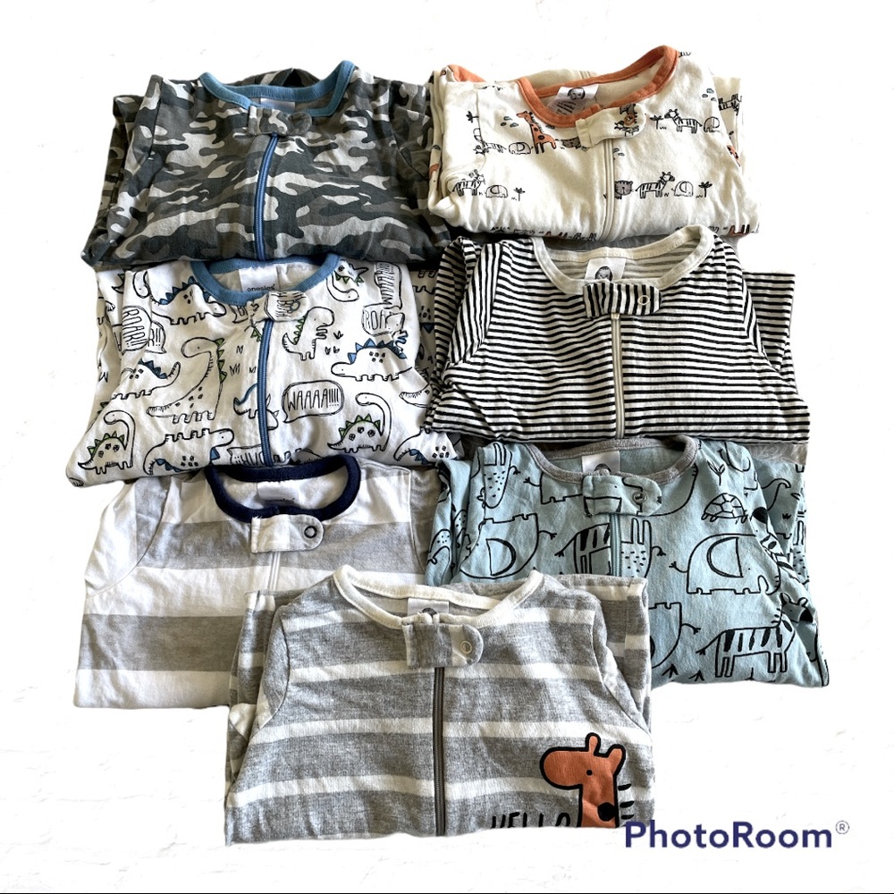 3-6 month baby pajamas bundle
